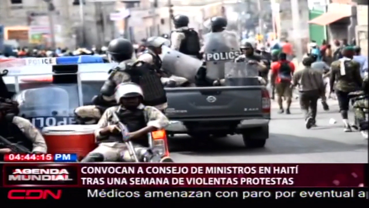 Convocan A Consejo De Ministros En Haití Tras Una Semana De Violentas Protestas