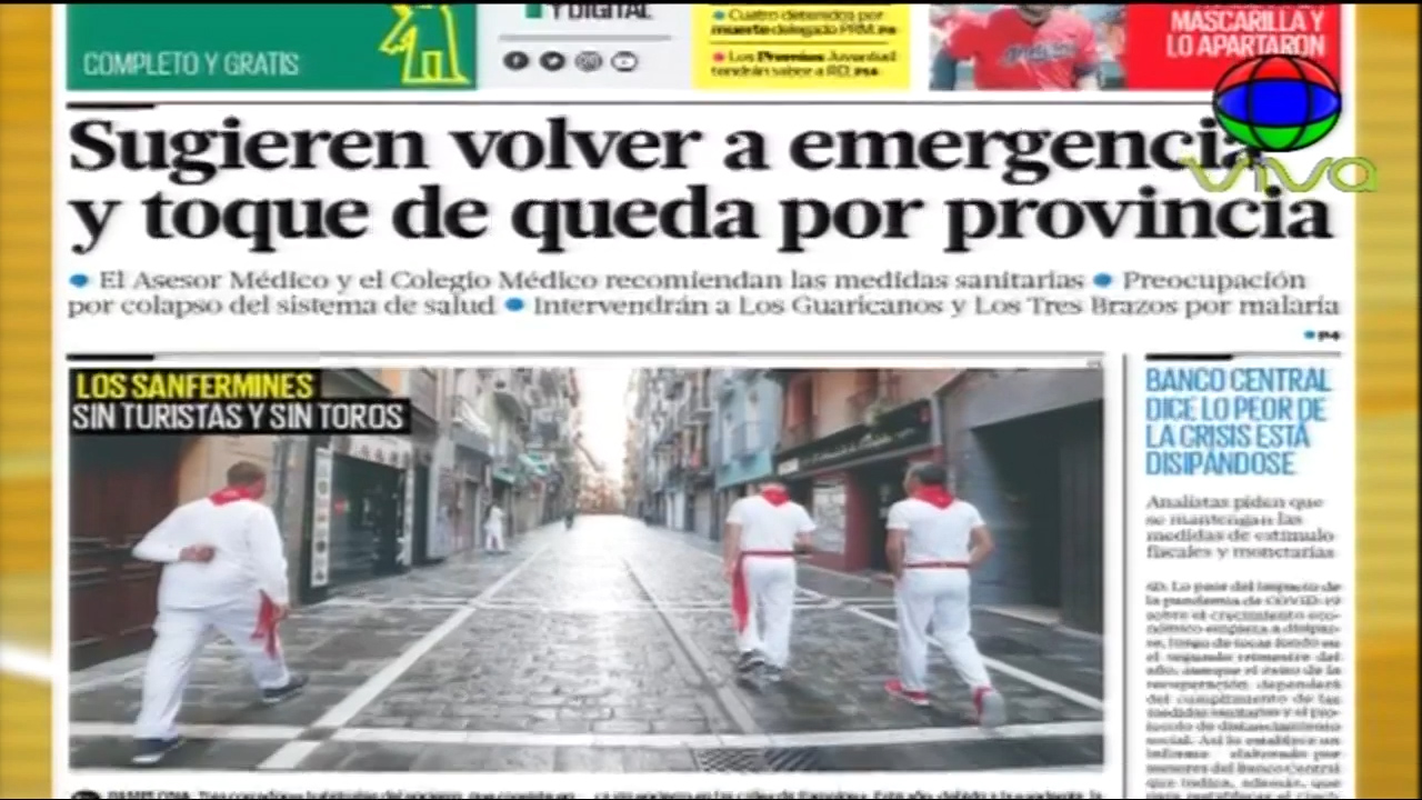 Las Principales Portadas De Los Periódicos En El Día De Hoy 8 De Julio Del Año 2020