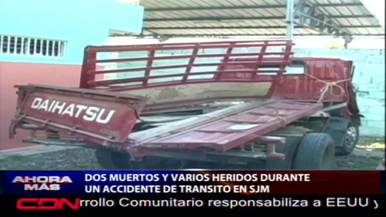 Dos Muertos Y Varios Heridos Durante Un Accidente De Tránsito En SJM