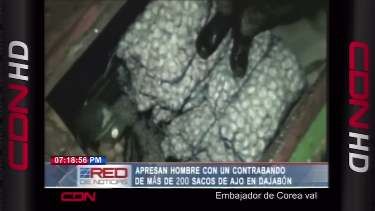 Autoridades Apresan Un Hombre Con Un Contrabando De Más De 200 Sacos De Ajo En Dajabón