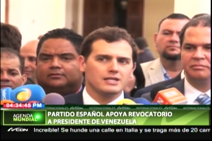 Partido Español Apoya Revocatorio A Presidente De Venezuela