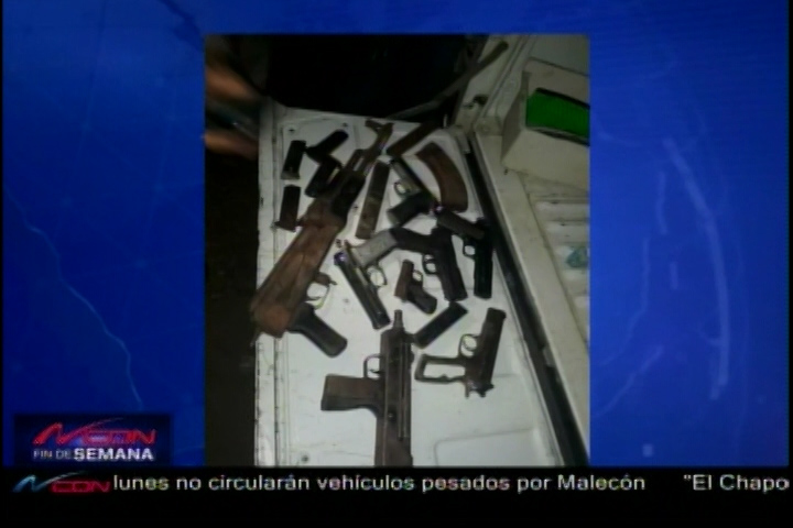 La PN Ocupa Armas Y Presunta Droga En Allanamiento En Manoguayabo