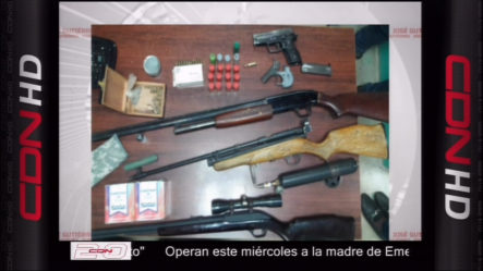 Allanamiento En Tamboril Ocuparon Un Rifle Y Varias Armas Sin Documentos El Dueño Dice Son Para Cazar