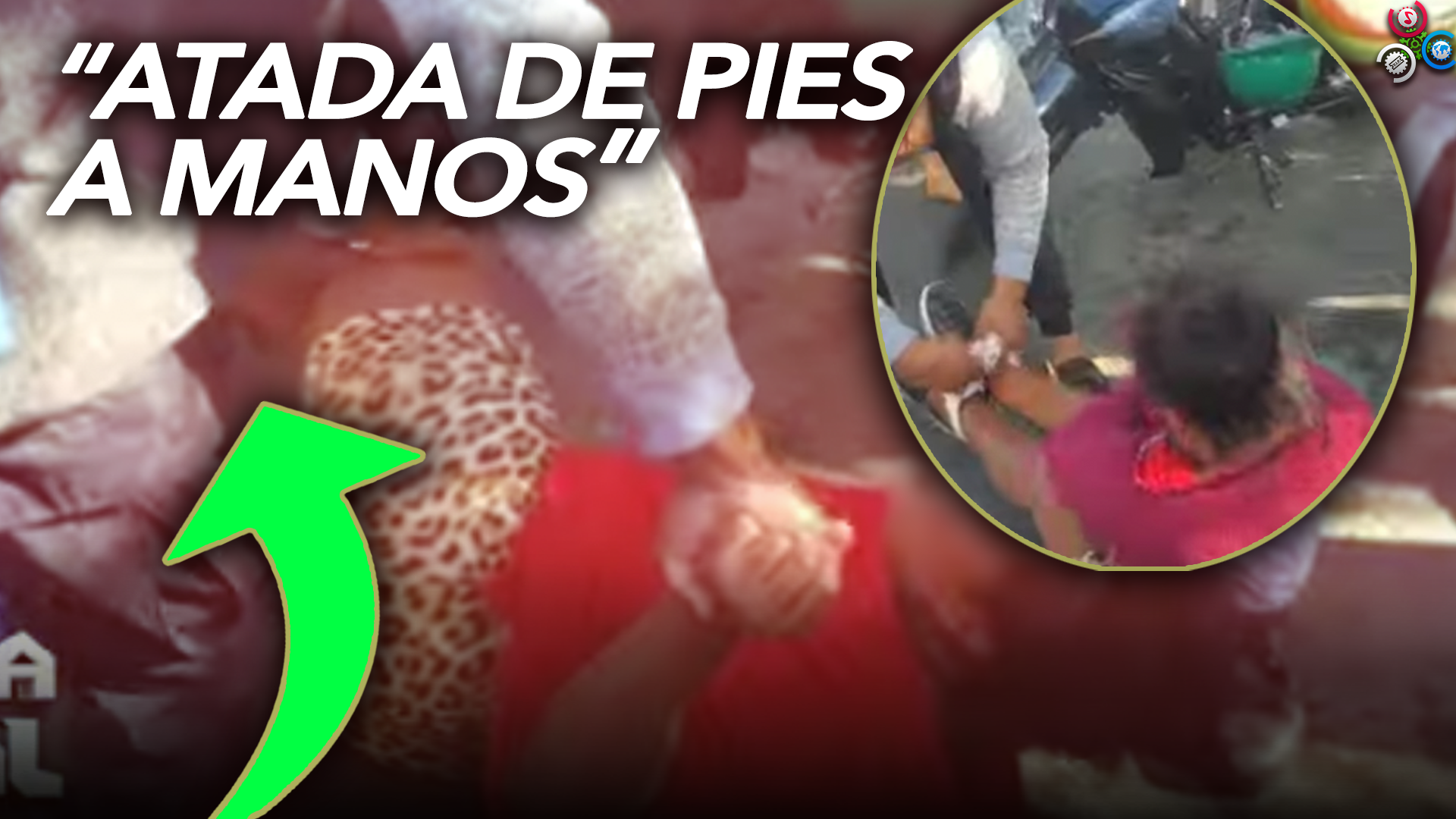 AMARRAN MUJER EN PLENA CALLE EN LA VEGA