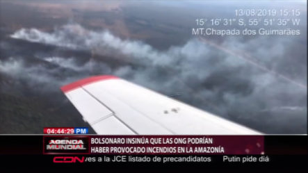 Presidente Jair Bolsonaro Insinúa Que La ONG Podrían Haber Provocado Incendios En La Amazonía.