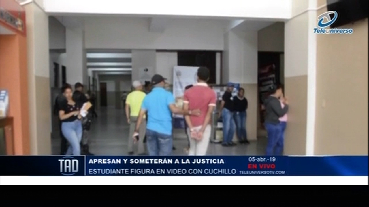 Apresan Y Someterán A La Justicia Estudiante Figura En Vídeo Con Cuchillo