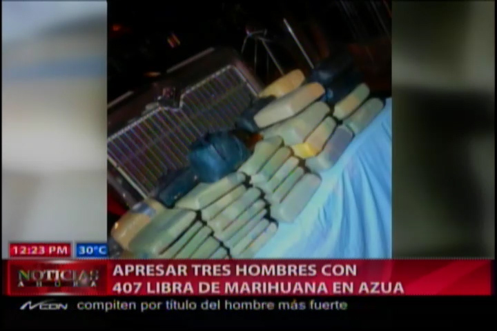 Apresan Tres Hombres Con 407 Libras De Marihuana En Azua #Video