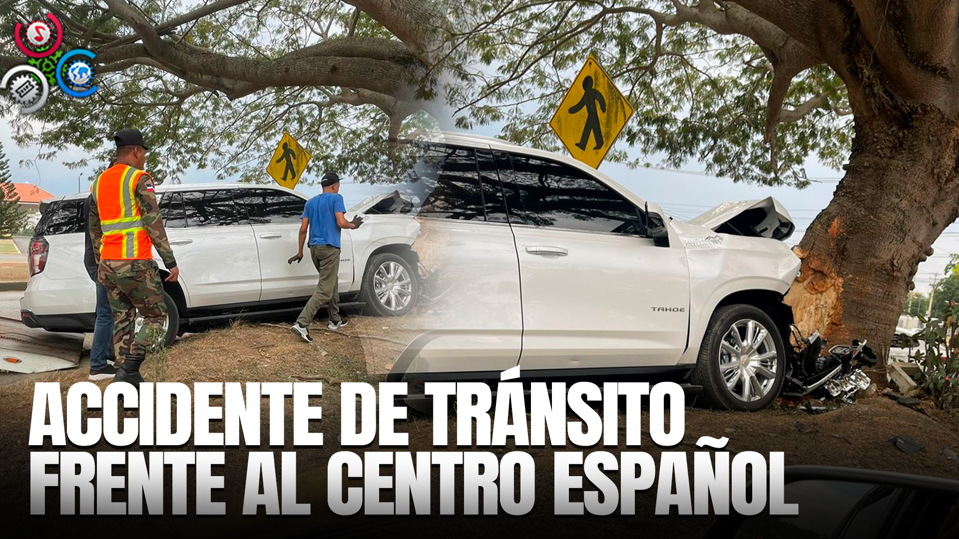 ACCIDENTE DE TRÁNSITO” Vehículo Impacta Contra Árbol Frente A Centro Español