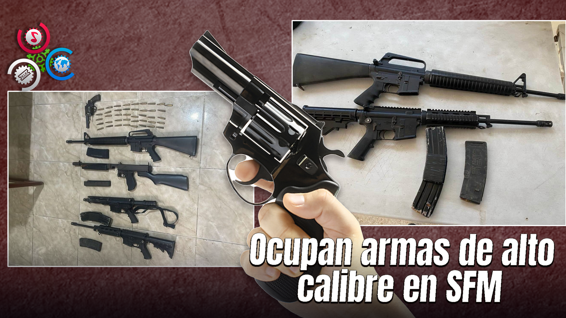 Ocupan Cinco Fusiles, Revólver Y Municiones Durante Allanamiento En SFM