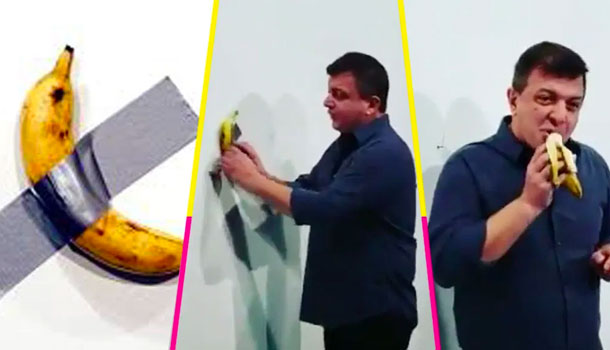 “Captado En Cámara” El Momento En Donde Un Artista Se Come Una Obra De Arte Valorada En 120 Mil Dólares