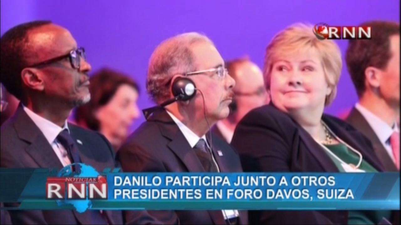 Danilo Medina Participa Junto A Otros Presidentes En Foro Davos, Suiza
