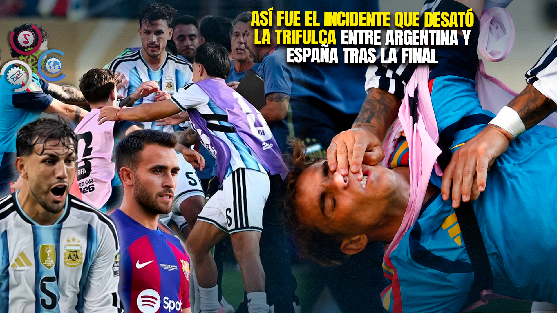 Así Se Originó La Trifulca Entre Jugadores De Argentina Y España Al Final Del Mundial