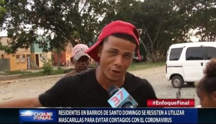 Ciudadanos Se Niegan A Usar Mascarilla En Santo Domingo