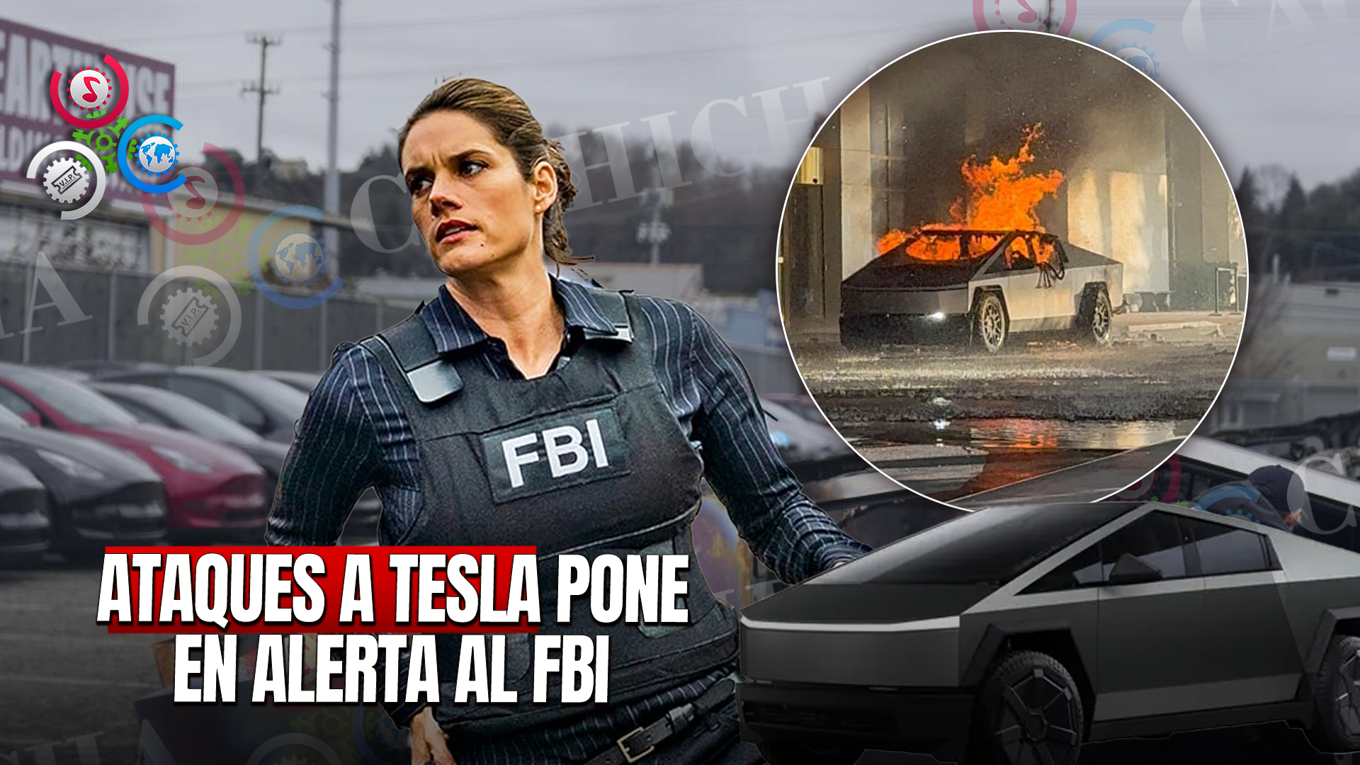Ola De Ataques Contra Tesla Provoca Respuesta Del FBI