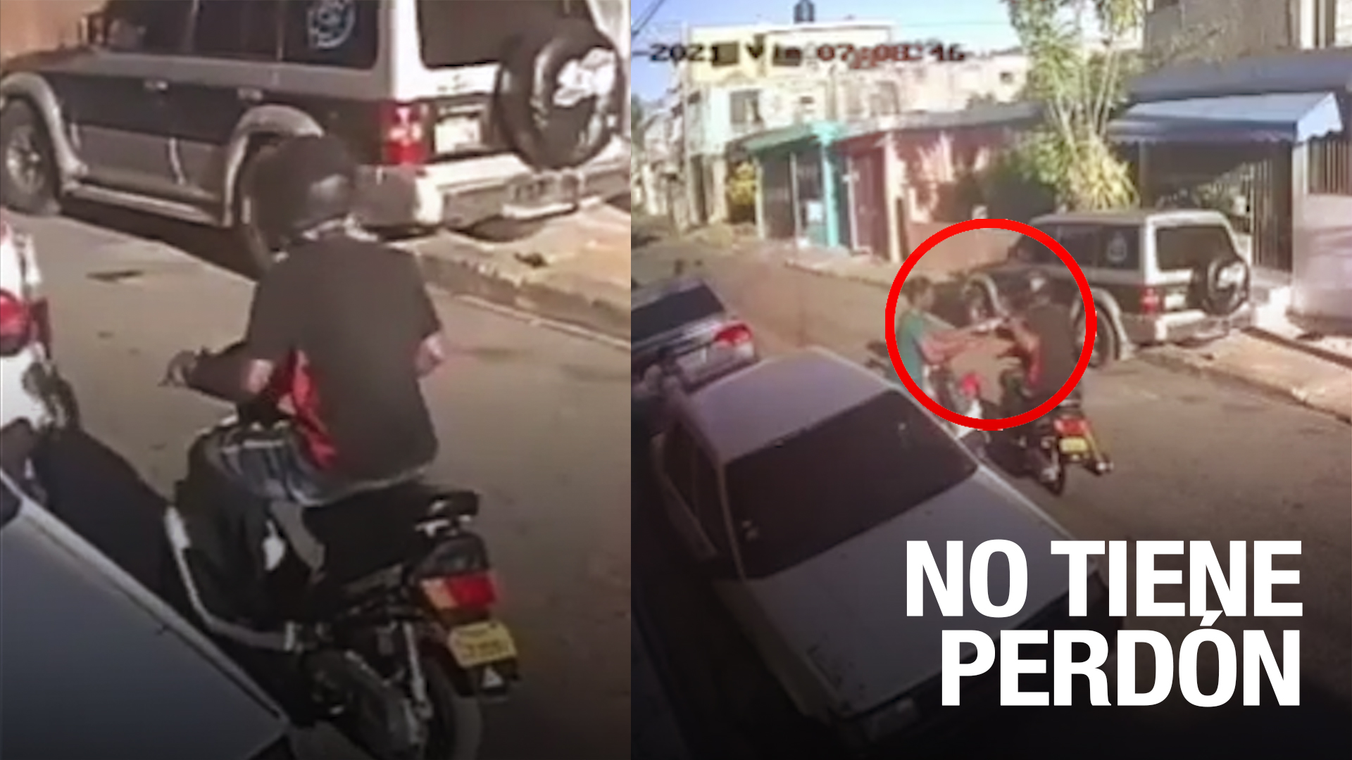 ¡Una Pena! Hombre Atraca A Mujer Que Lleva A Sus Hijos A La Escuela