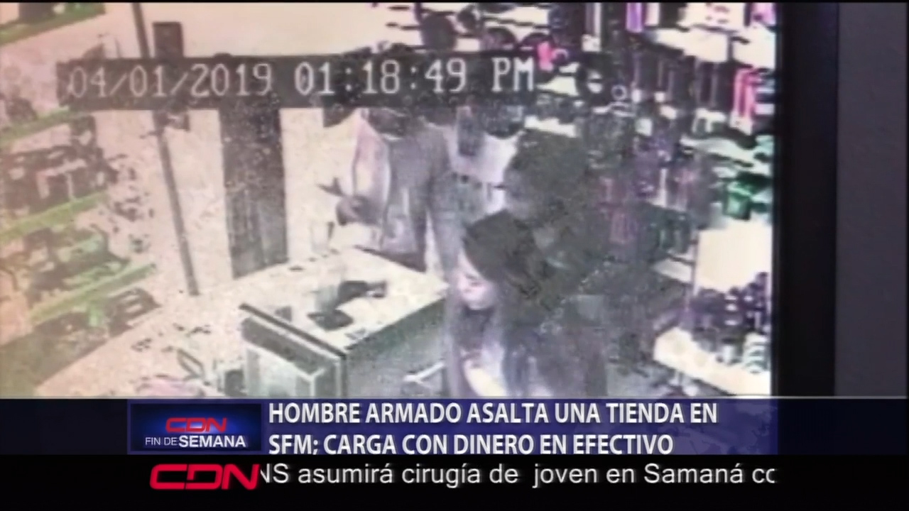 Captado En Cámara De Seguridad Como Un Hombre Armado Roba Una Tienda De Celulares En SFM