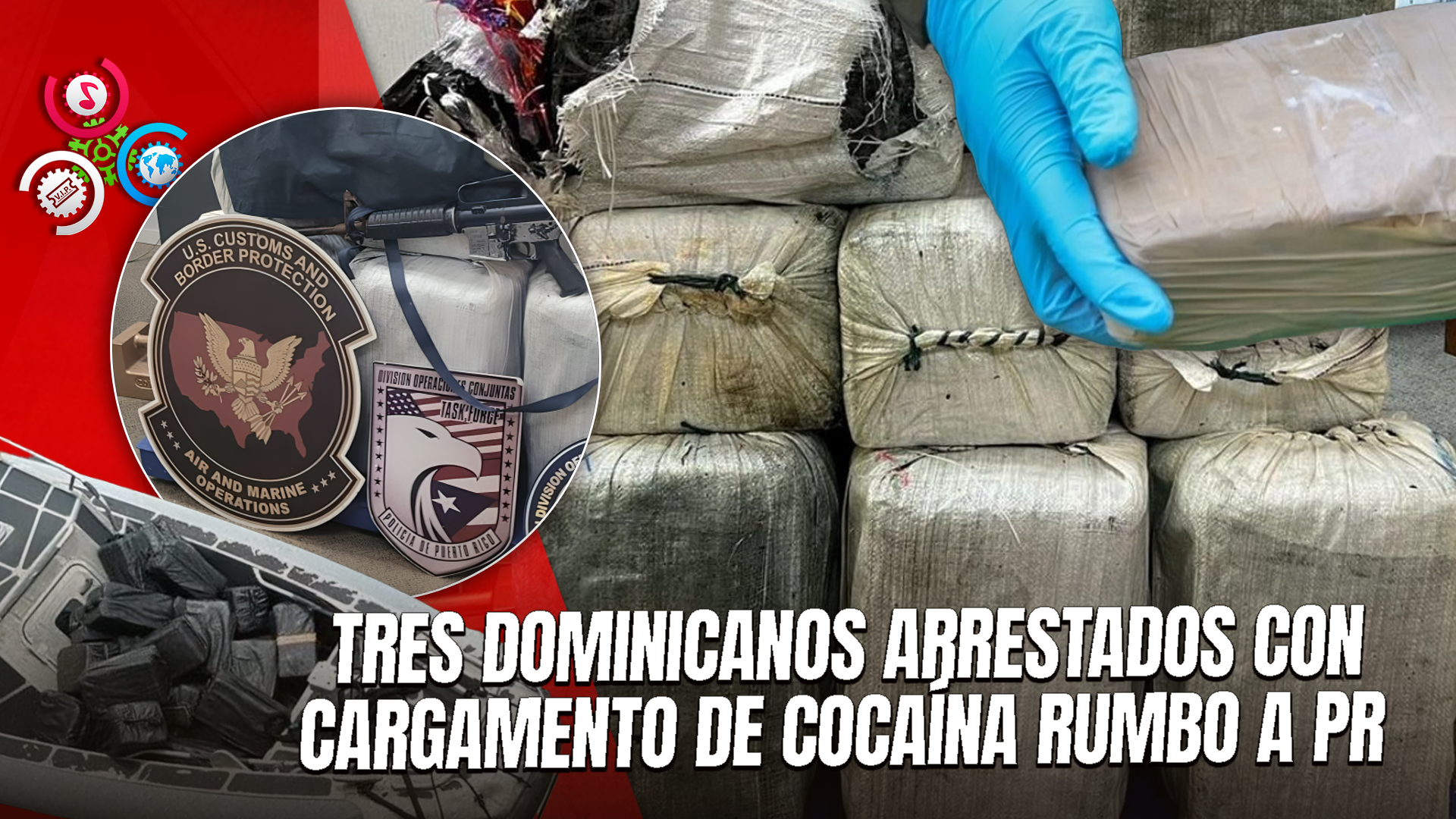 Incautan 524 Kilos De Cocaína Y Arrestan A Tres Dominicanos Cerca De Puerto Rico