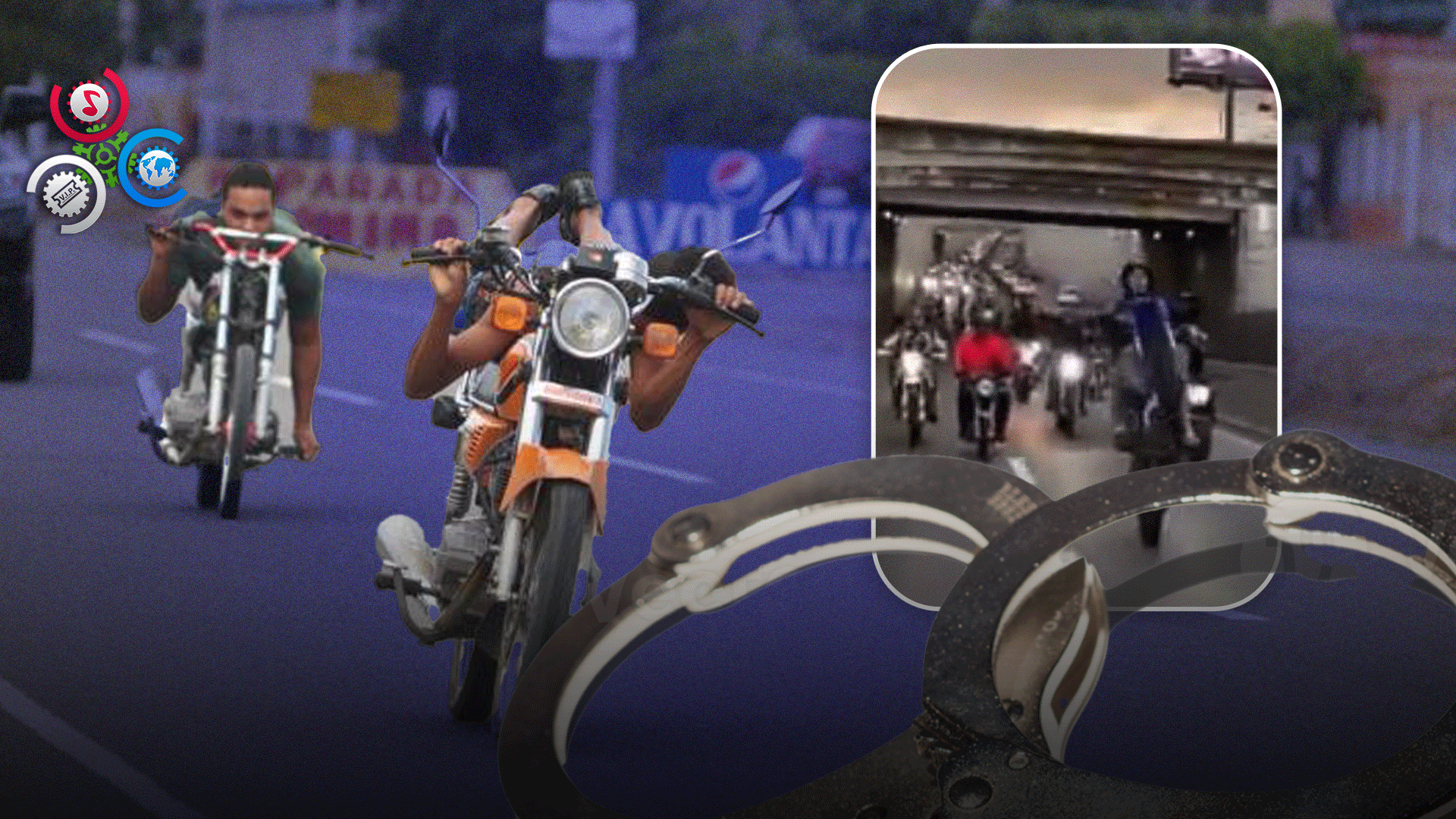 PN Captura Motoristas Que Realizaron Carrera Clandestina En Avenida 27 De Febrero