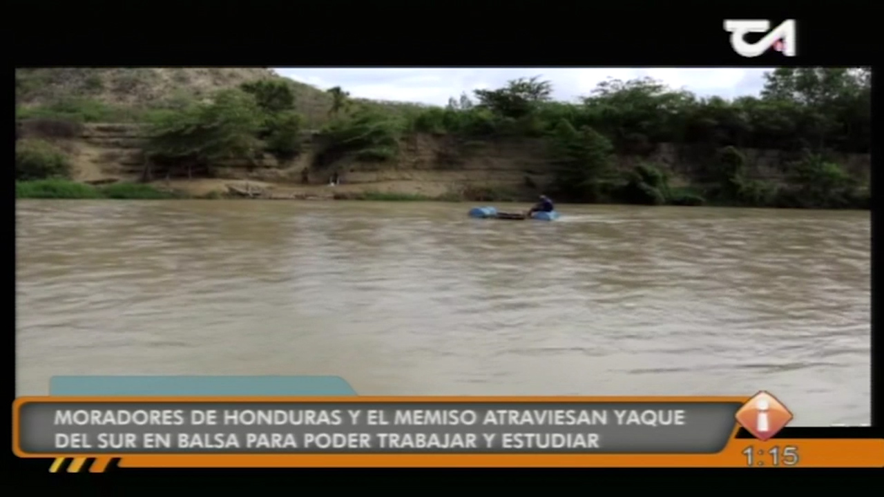 Moradores De Honduras Y El Memiso De Barahona Atraviesan El Río Yaque Del Sur Para Poder Trabajar Y Estudiar