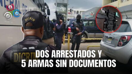 Policías Arrestaron En Moca A Dos Personas Y Ocupan Cinco Pistolas Sin Documentos