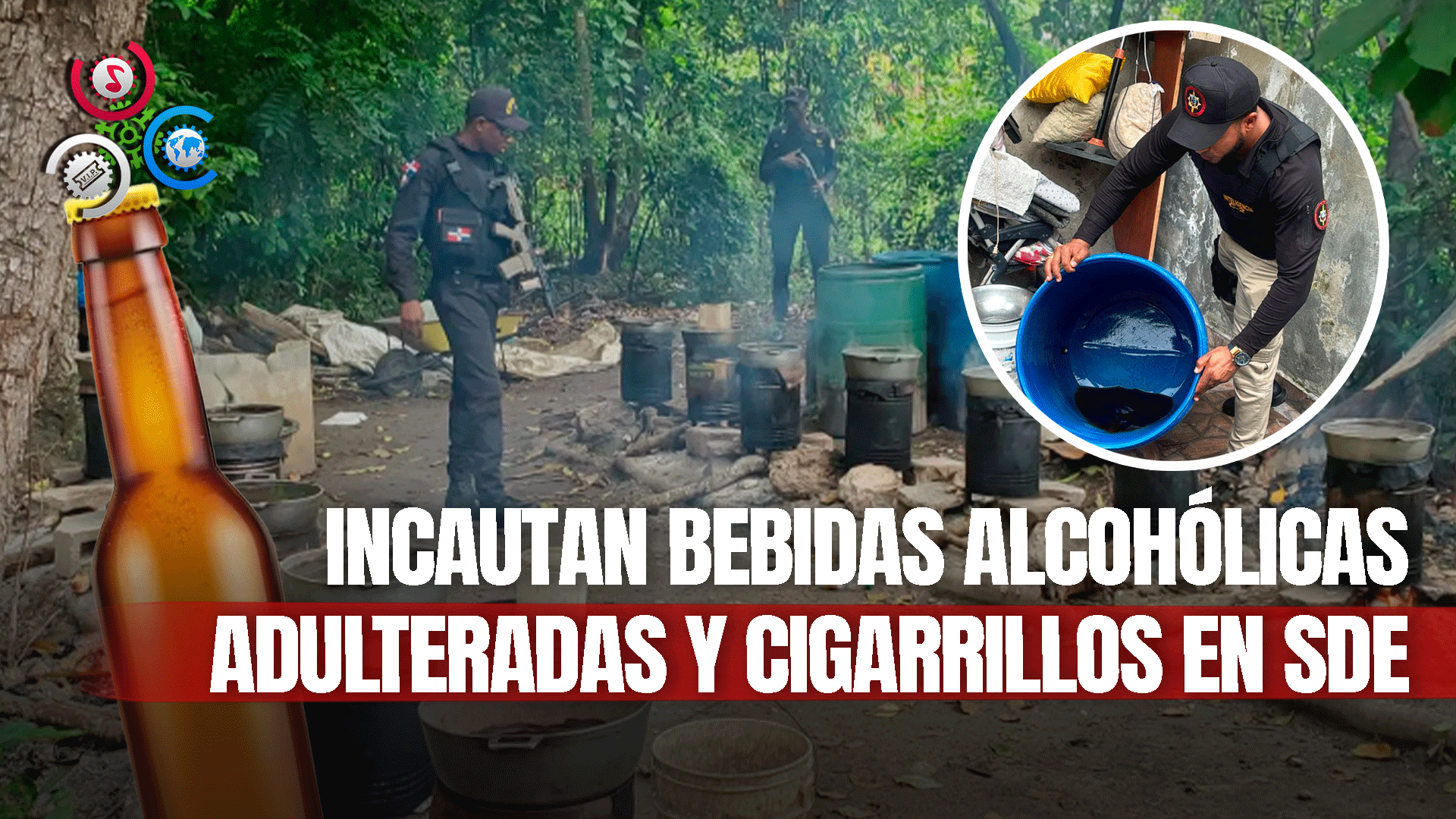 Decomisan Bebidas Alcohólicas Adulteradas Y Cigarrillos De Contrabando En Operativo