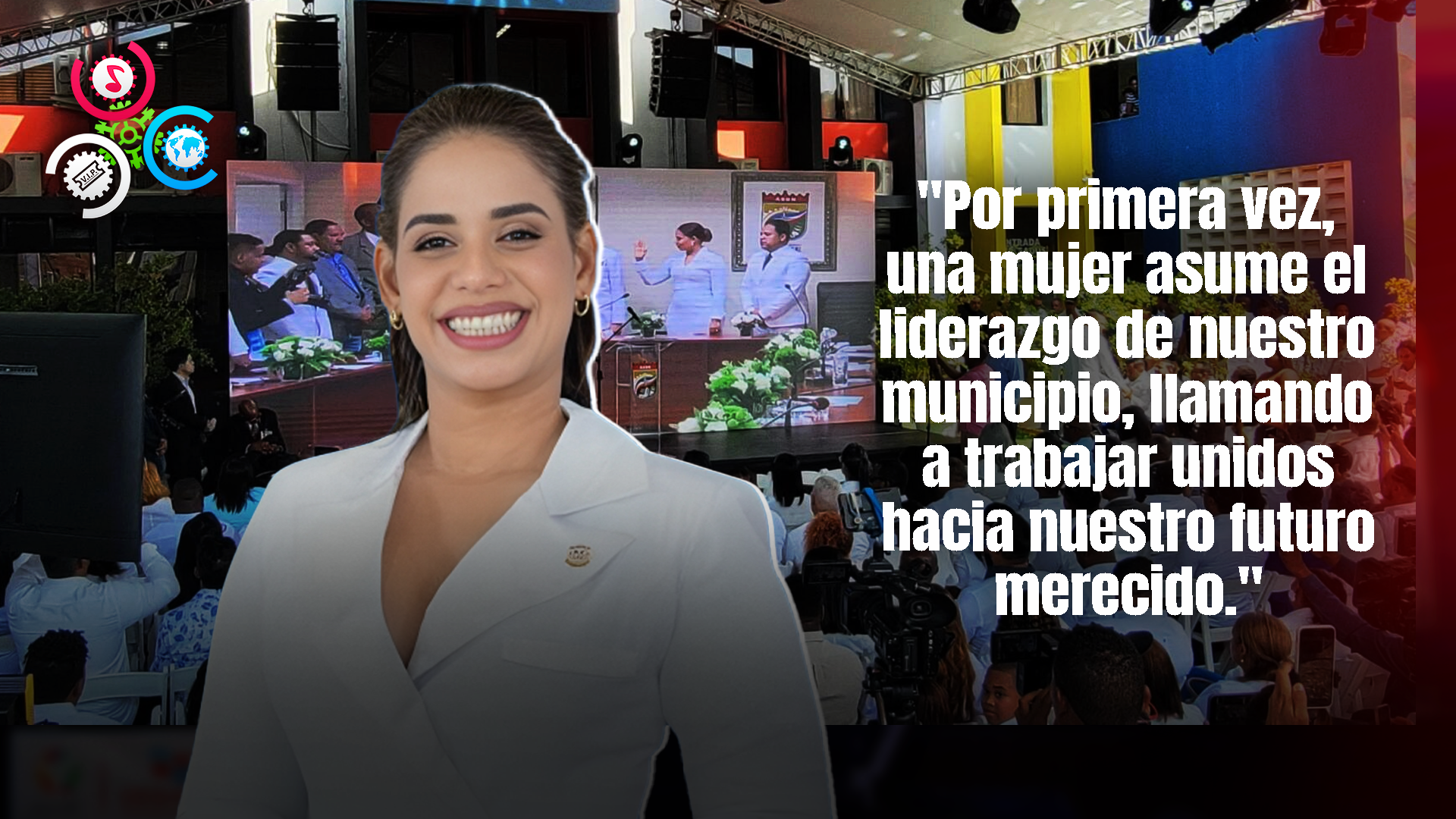 Betty Gerónimo Toma Posesión De Alcaldía Santo Domingo Norte