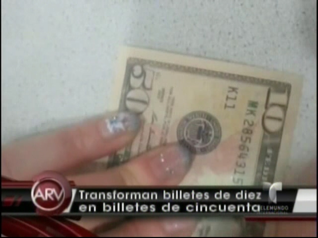 Estafadores Transforman Billetes De Diez En Billetes De Cincuenta #Video