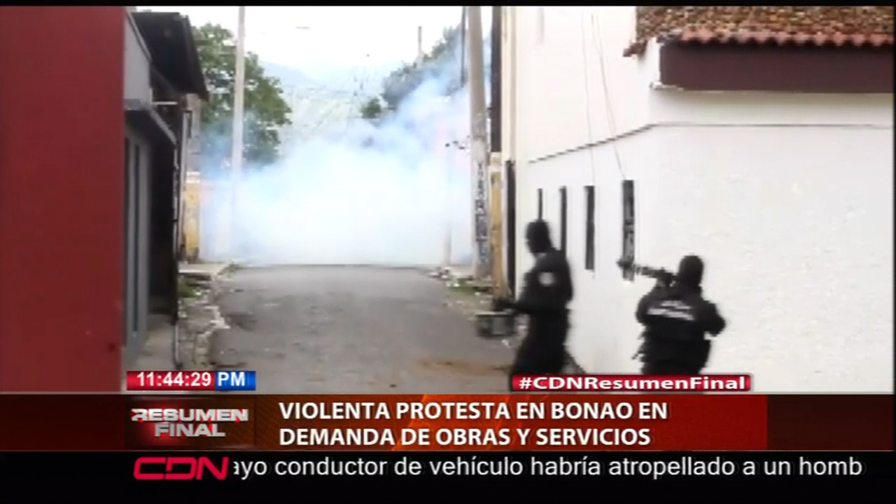 Violenta Protesta En Bonao En Demanda De Obras Y Servicios