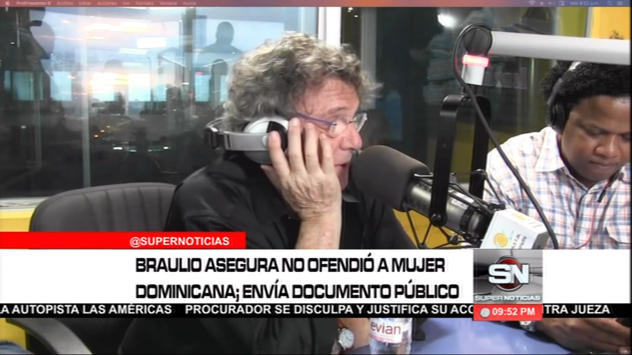 Resumen Del Arte Y El Espectáculo: Braulio Asegura No Ofendió A Mujer En Presentación En Vivo