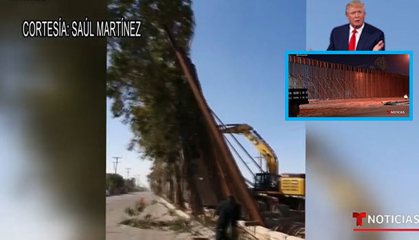 La Naturaleza En Contra Del Muro De Trump, Los Vientos Tumban Parte Del Mismo