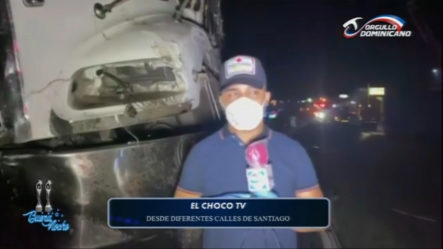 El Choco TV En Directo Desde El Aparatoso Accidente En La Entrada De Santiago | Buena Noche