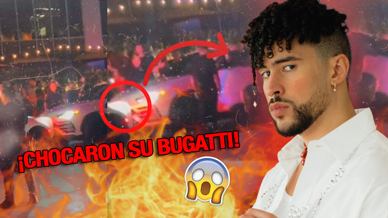 ¡Graban Momento En Que Chocan Bugatti De Bad Bunny!