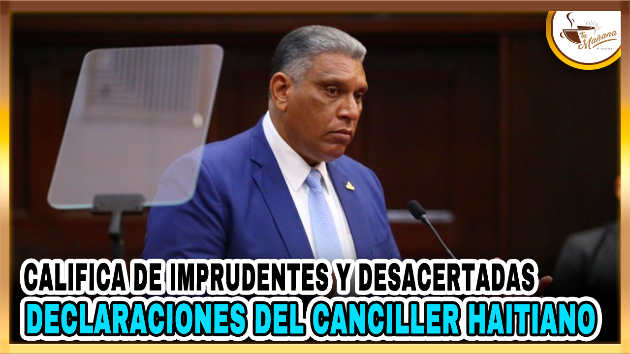 Chú Vásquez Califica De Imprudentes Y Desacertadas Declaraciones Del Canciller Haitiano | Tu Mañana By Cachicha
