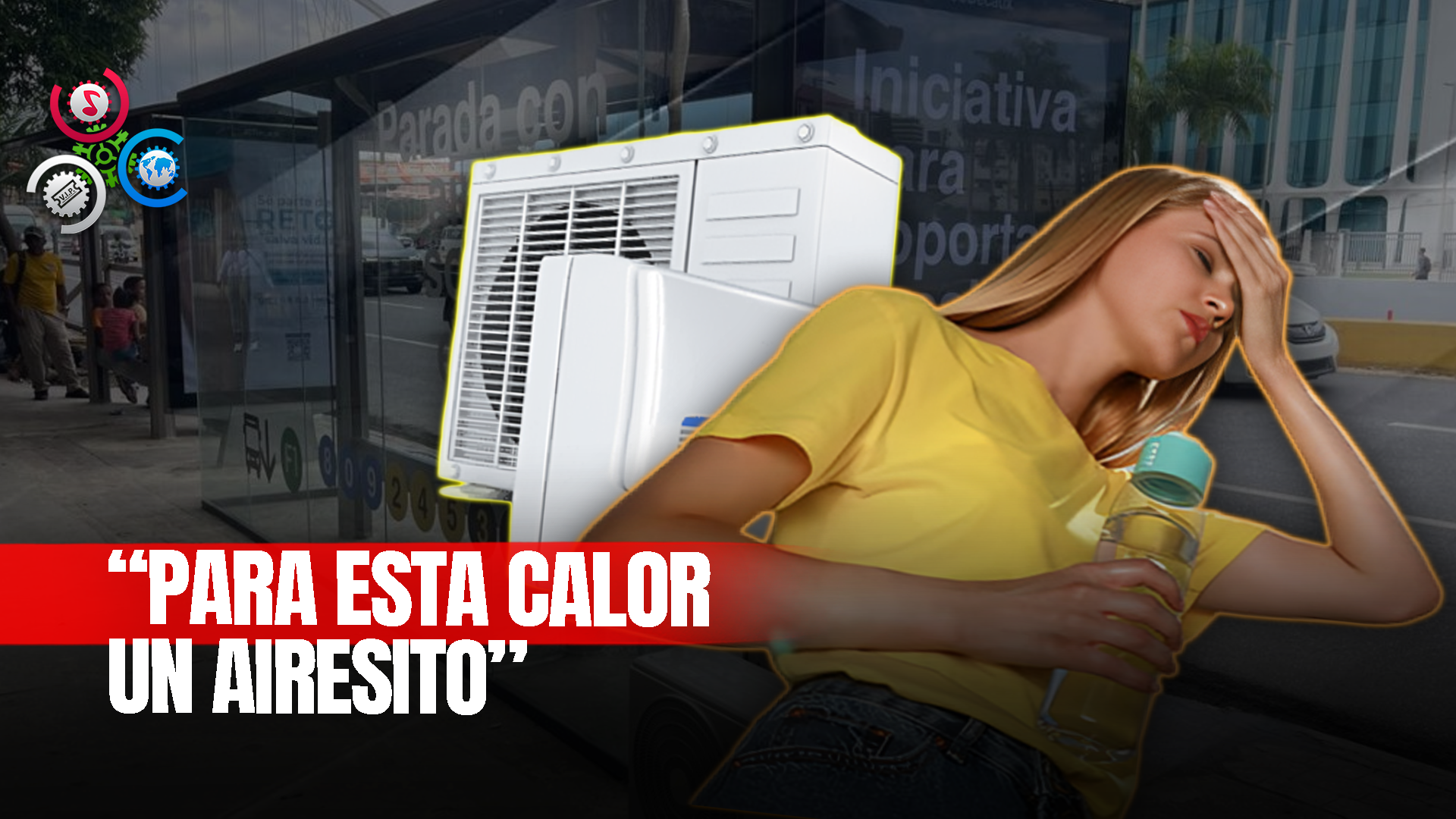 Instalación De Aire Acondicionado En Parada De Autobuses De La 27 Con Gómez