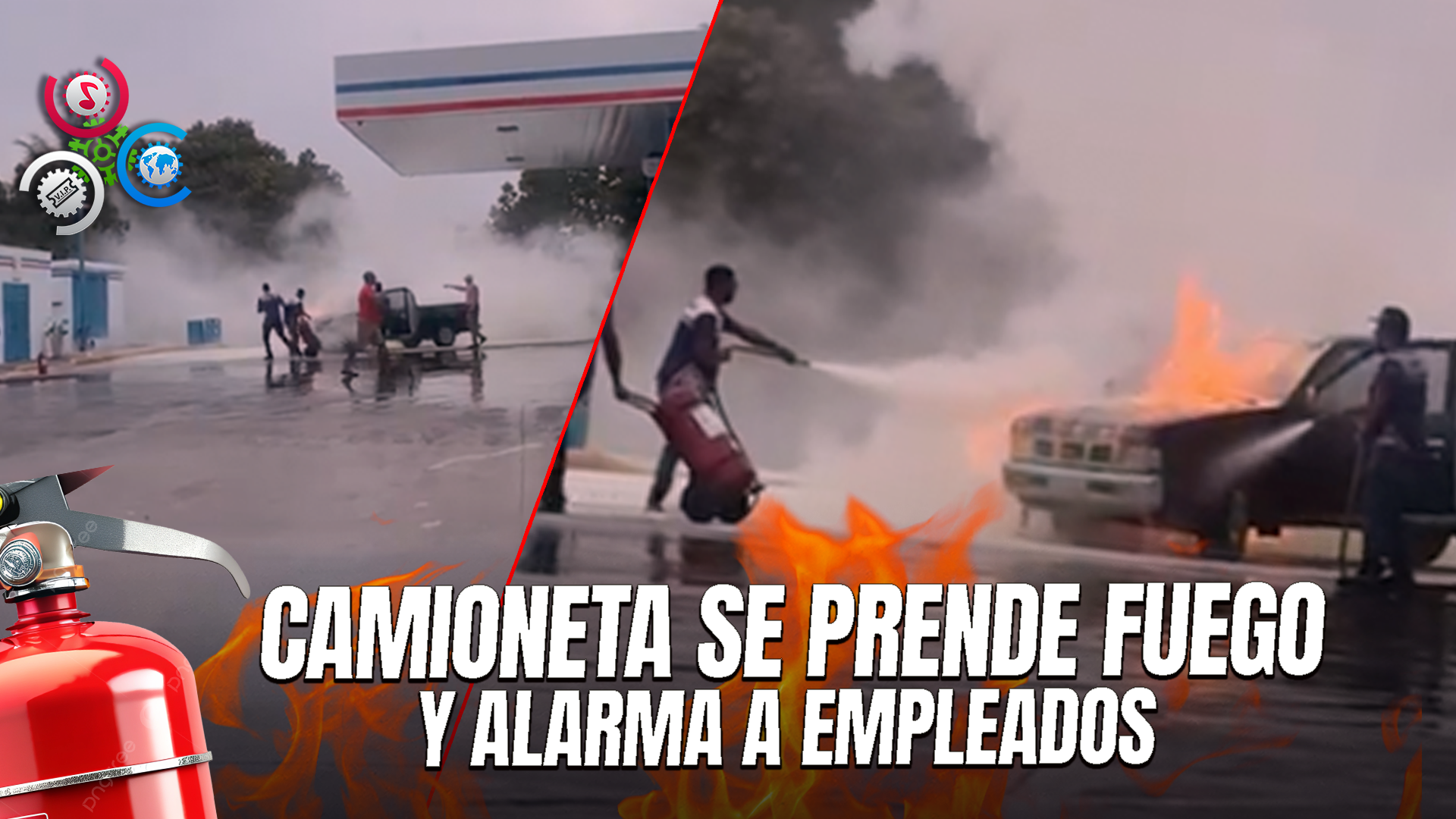 Camioneta Se Incendia Dentro De Una Planta De Gas Camino Don Pedro Santiago