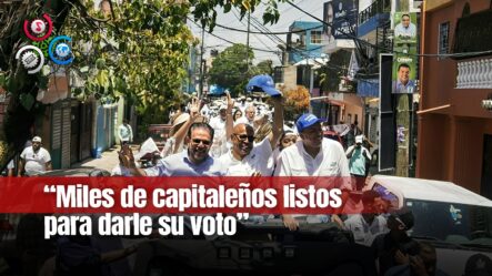 Guillermo Moreno Recibe Apoyo Masivo De Capitaleños En Caravana De Cierre Del PRM Y Aliados