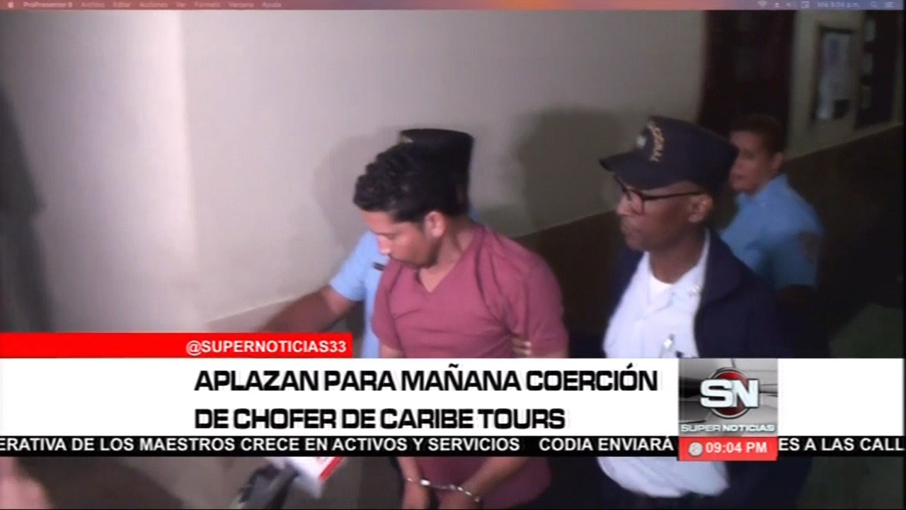 Fue Aplazado Para Este Jueves El Conocimiento De Medida De Coerción Contra El Chofer De Caribe Tours