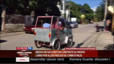 ¡INCREÍBLE! Médico De Hato Mayor Construye Su Propio Carro Por El Alto Precios De Los Combustibles