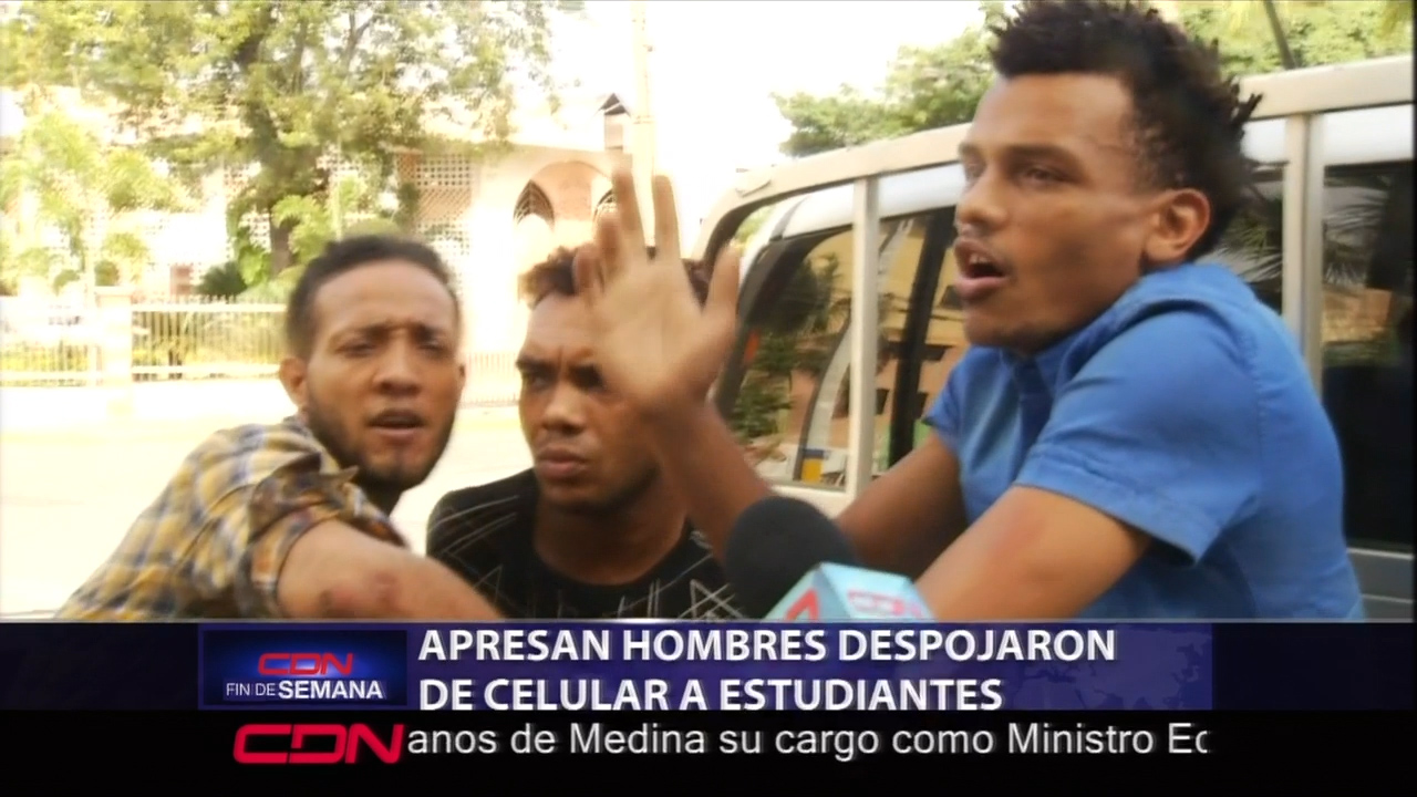 Apresan Hombres Despojaron De Celular A Estudiantes