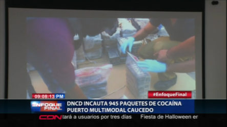 Agentes De La DNCD Incautan 945 Paquetes De Cocaína En Puerto Multimodal Caucedo