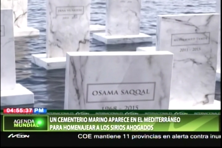 Un Cementerio Marino Aparece En El Mediterráneo Para Homenajear A Los Sirios Ahogados