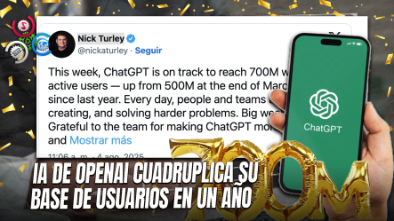 ChatGPT Alcanza Los 700 Millones De Usuarios Activos Semanales Y Bate Récord De Crecimiento Global