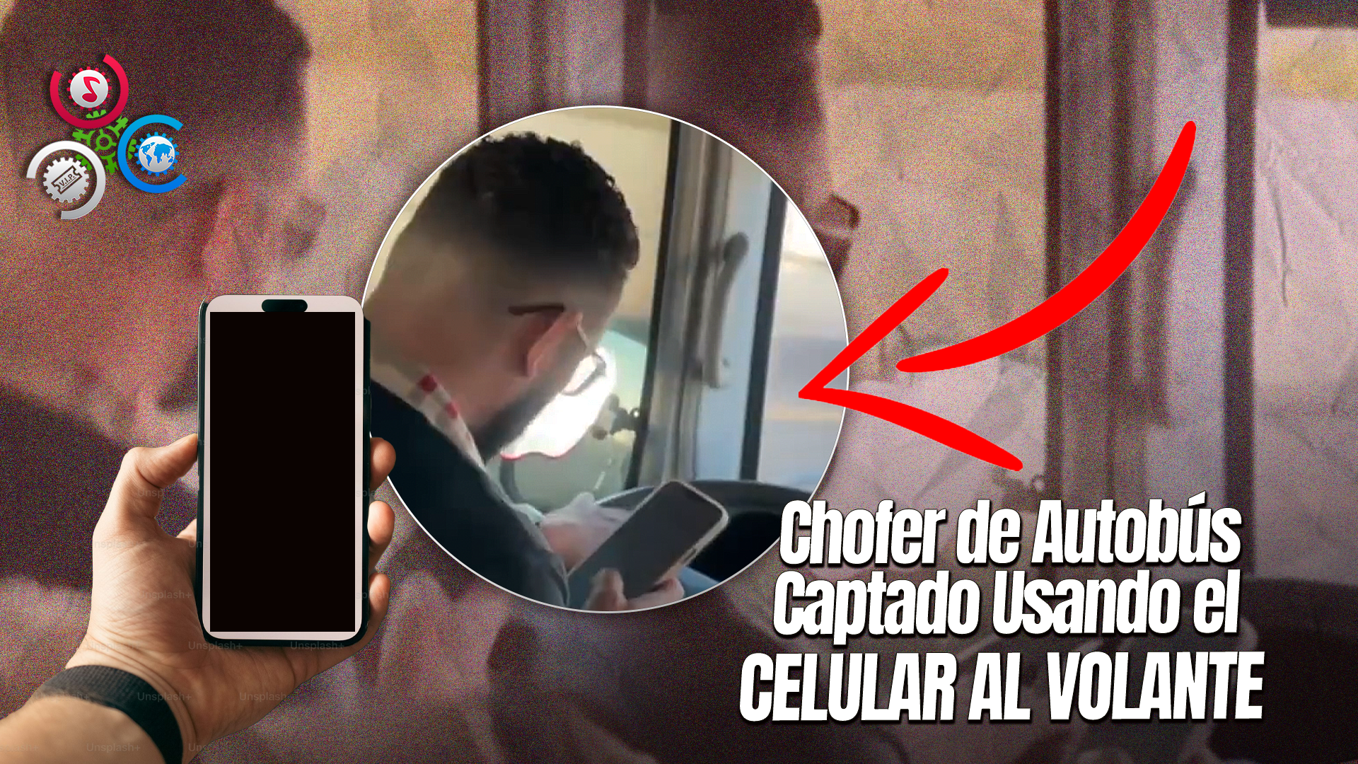 Denuncia Chófer Usa Teléfono Celular Mientras Conduce Autobús En Nagua-Santiago