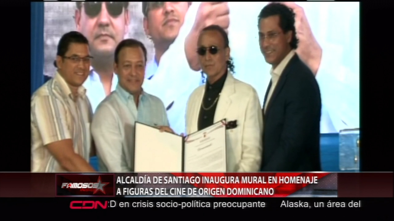Alcaldía De Santiago Inaugura Mural En Homenaje A Figuras Del Cine De Origen Dominicano