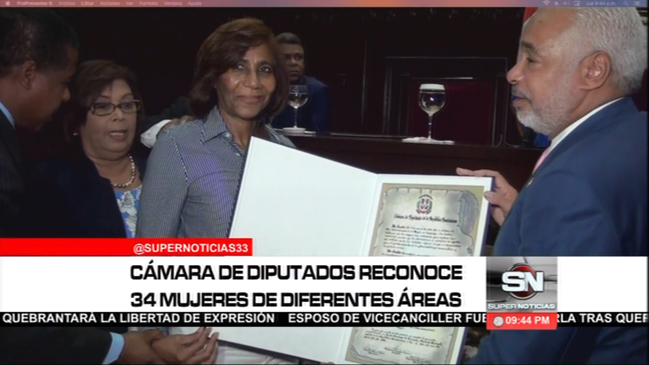 La Cámara De Diputados Reconoce A 34 Mujeres De Diferentes Áreas