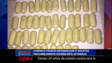 Fue Apresado Un Dominico-Frances Con 47 Bolitas De Presumible Cocaína En El Estomago