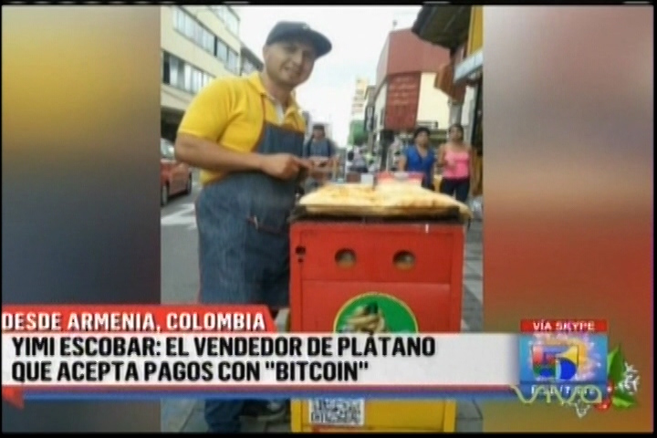 Un Vendedor De Plátano Que Acepta Pagos Con La Moneda Virtual “Bitcoin” En Colombia