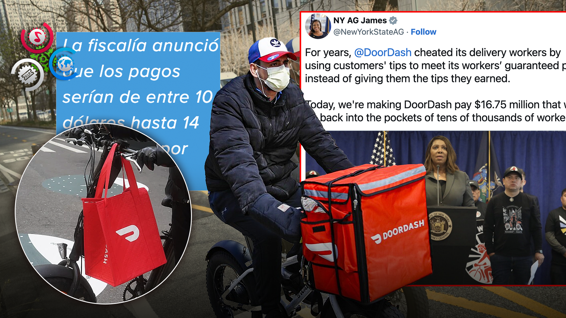 DoorDash Pagará 16.75 Millones De Dólares Por Mal Uso De Propinas De Repartidores