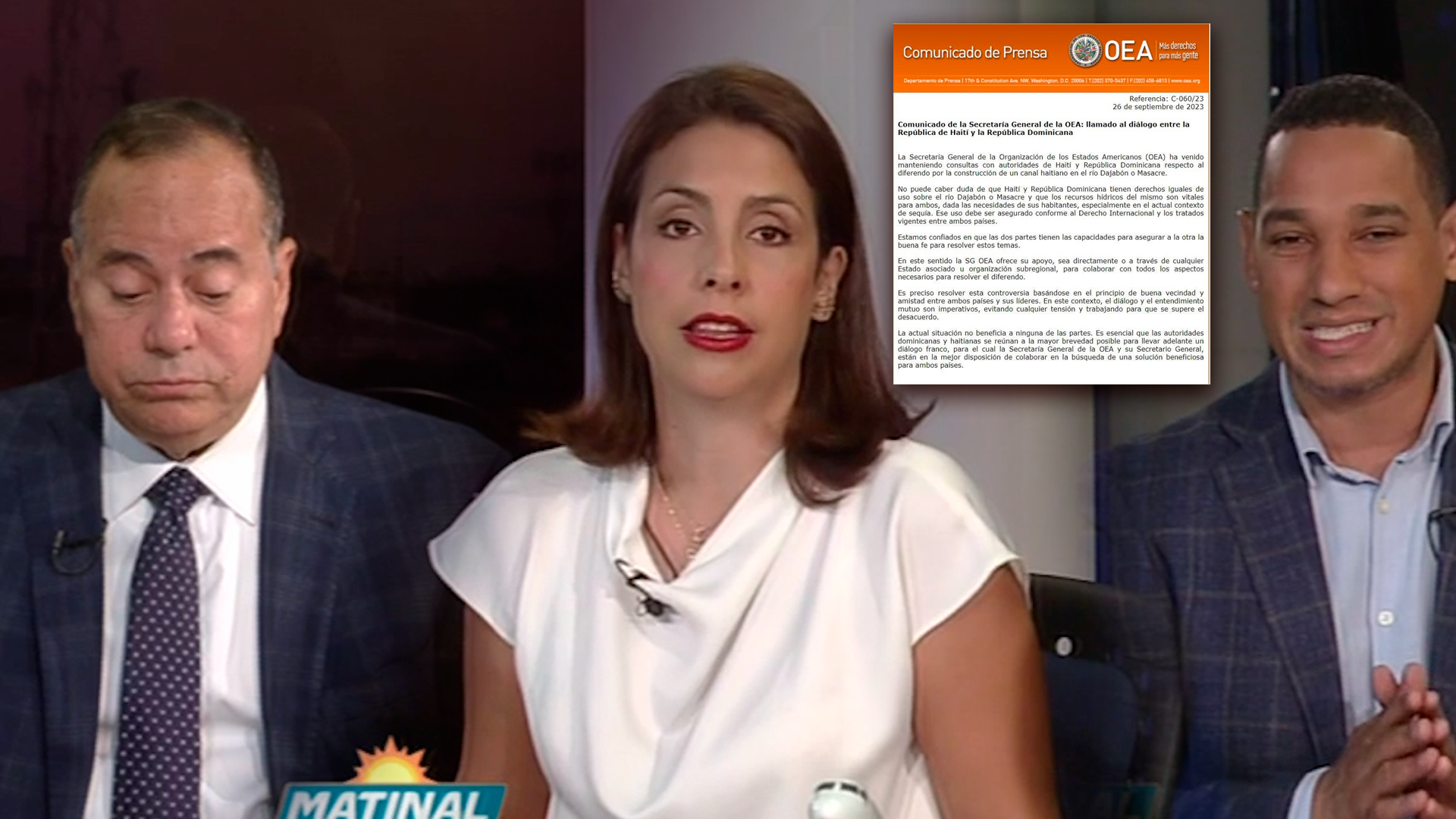 OEA Llama Al Diálogo Entre La República Dominicana Y La República De Haití