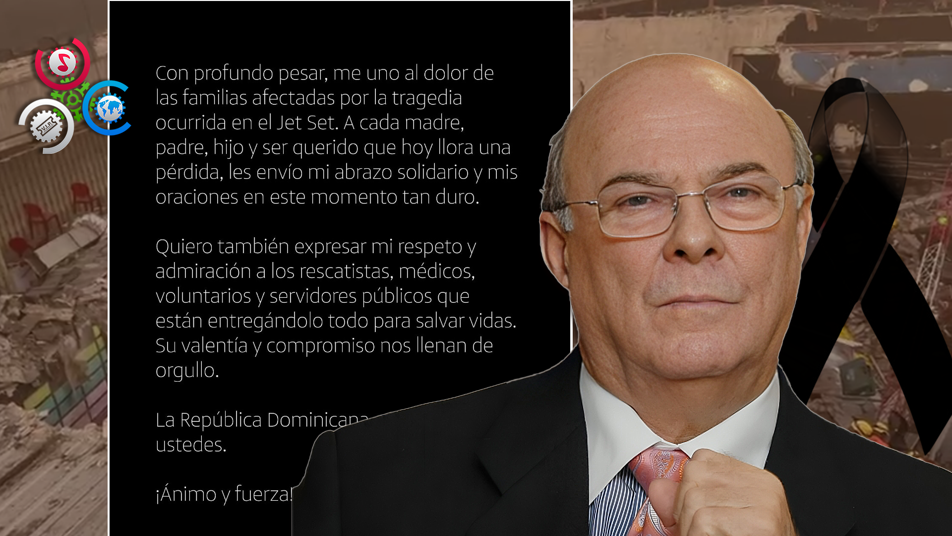 Hipólito Mejía Expresa Solidaridad Con Las Víctimas Del Colapso En La Discoteca Jet Set